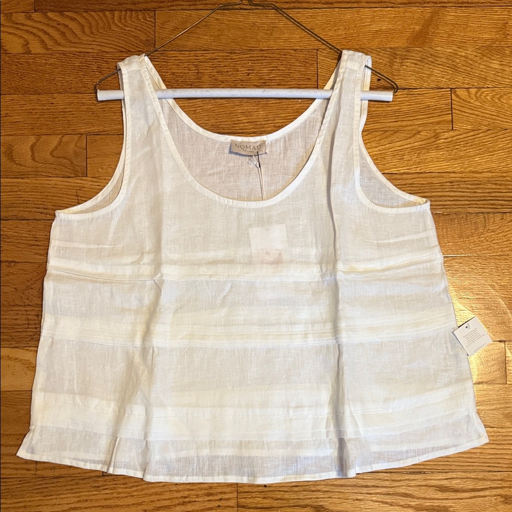 Nomad Cream Linen Tank Top